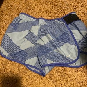 Blue designed Nike shorts